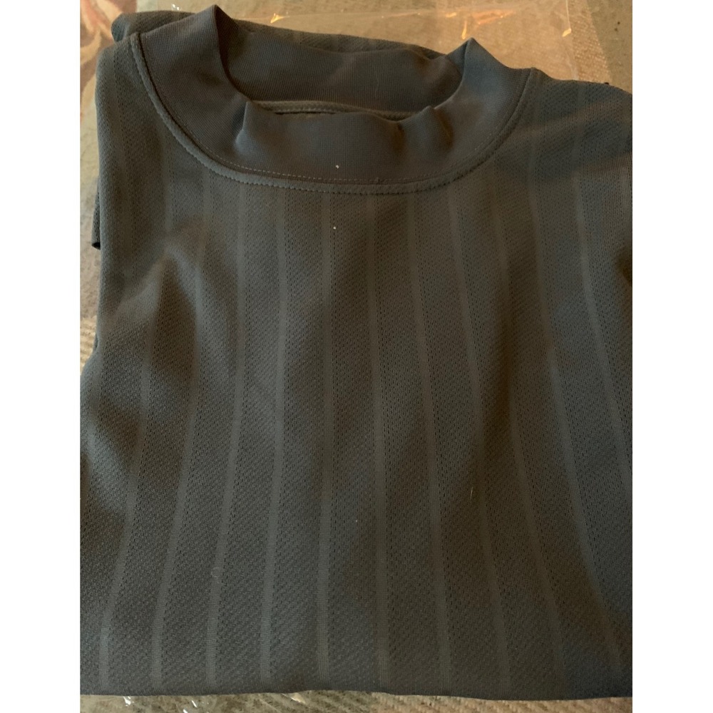 PRO‎ TOUR  Striped Performance Golf T-Shirt Top Men's Large Gray Crewneck